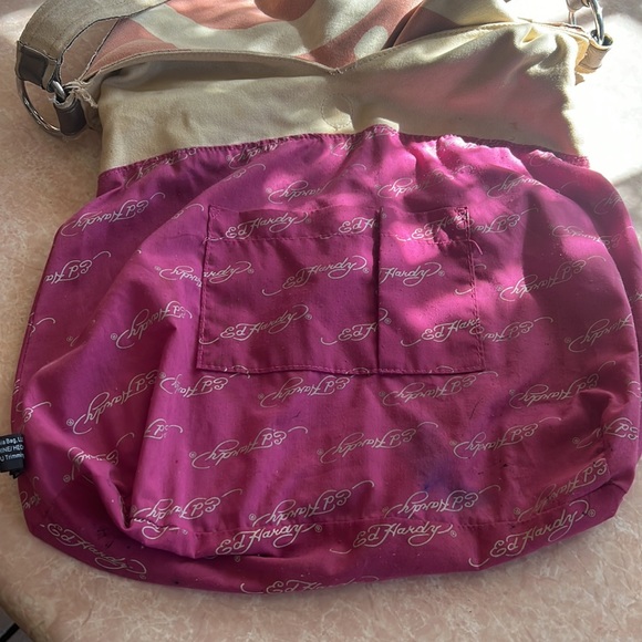 Vintage Ed Hardy Tote by Christian Audigier Vintage RARE - Picture 11 of 15